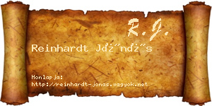 Reinhardt Jónás névjegykártya
